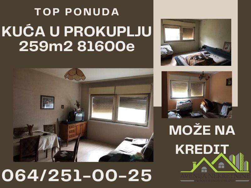 Top ponuda, nezavršena kuća u Prokuplju nadomak nove pijace. 259m2 81600e, može na kredit