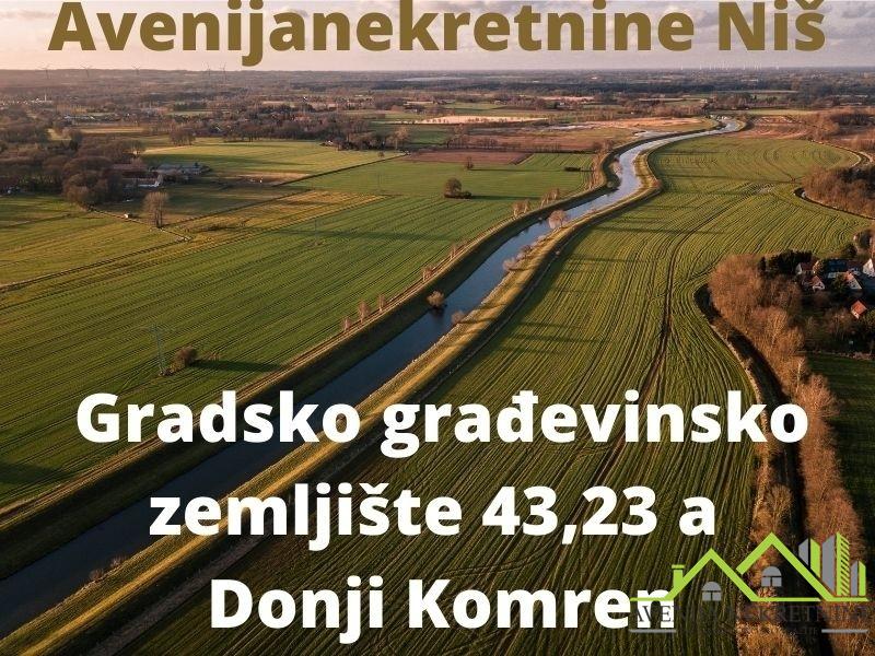 Gradsko, građevinsko zemljište 43,23 a, Donji Komren