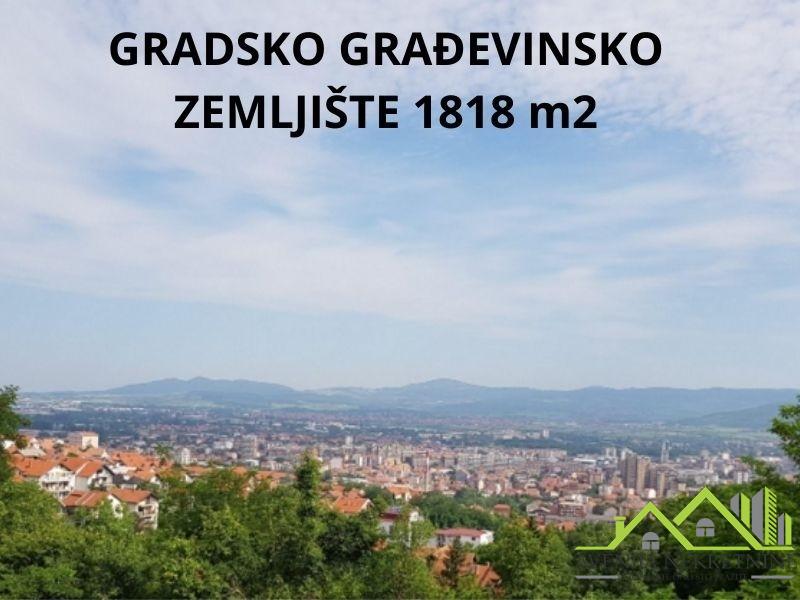 NIŠ - GRADSKO GRAĐEVINSKO ZEMLJIŠTE - PRELEP POGLED NA  GRAD 1818m2