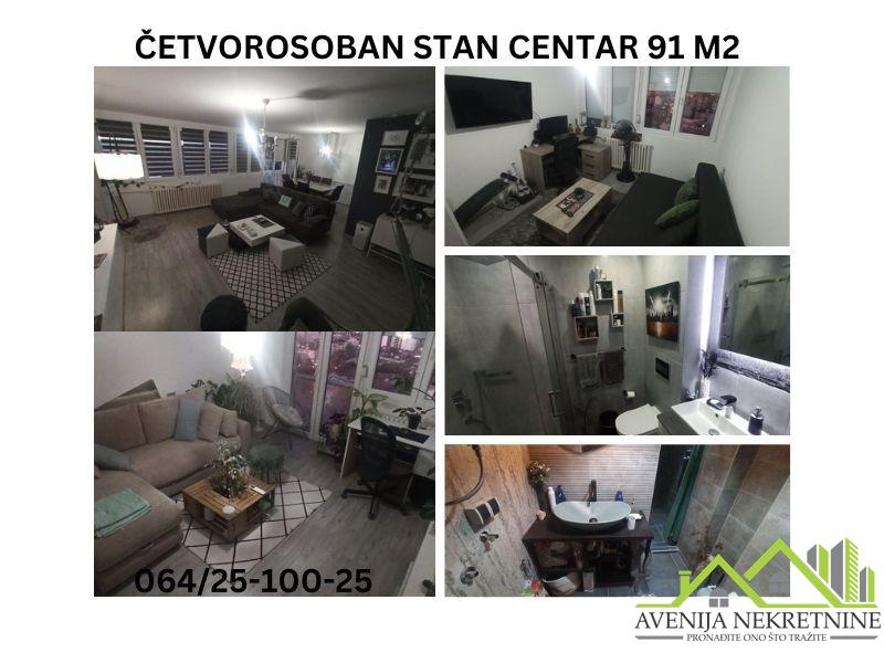 ČETVOROSOBAN STAN – CENTAR – 91M2   