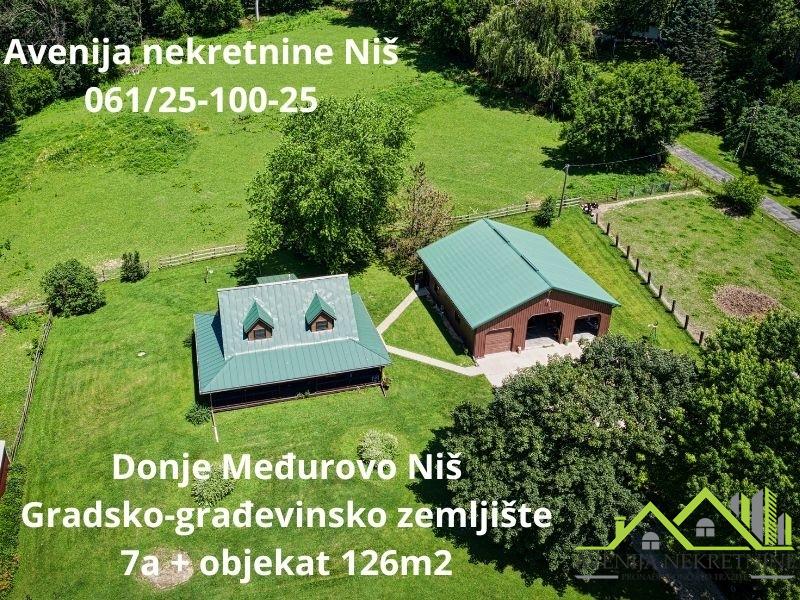 Donje Međurovo, Gradsko građevinsko zemljište 7a i objekat 126m2 