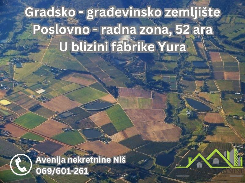 Gradsko - građevinsko zemljište u poslovno - radnoj zoni ispod KP doma, 52 ara