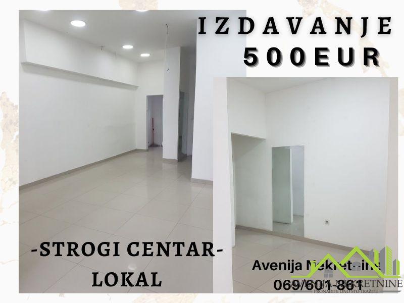 Top Ponuda , Lokal Strogi Centar 55m2,  Izdavanje