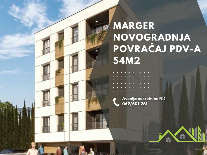 Marger, 54m2, Novogradnja, Povraćaj pdv