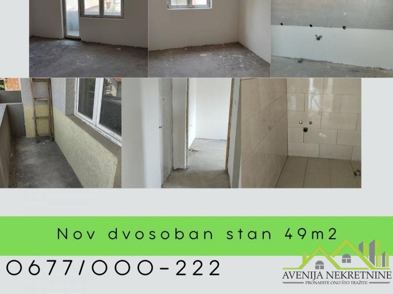 Niš,Donja Vrežina, nov dvosoban stan 49m2