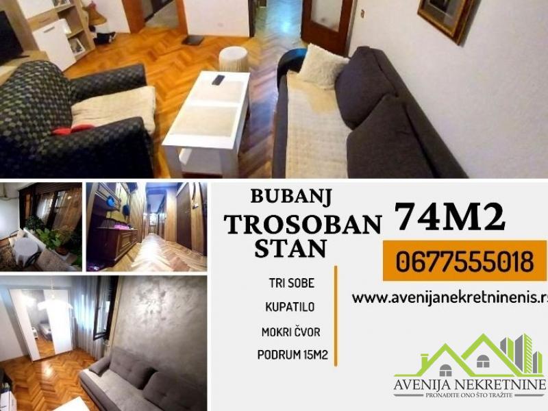 ODLIČNA PONUDA - TROSOBAN STAN NA BUBNJU - 74m2