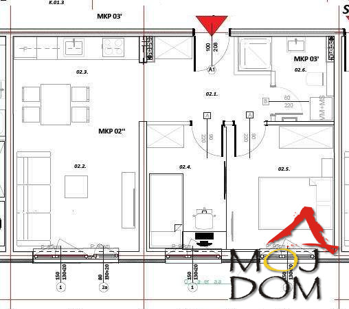 Stan,NOVI SAD,NOVO NASELJE,kv: 48, € 117000, ID: 1028935