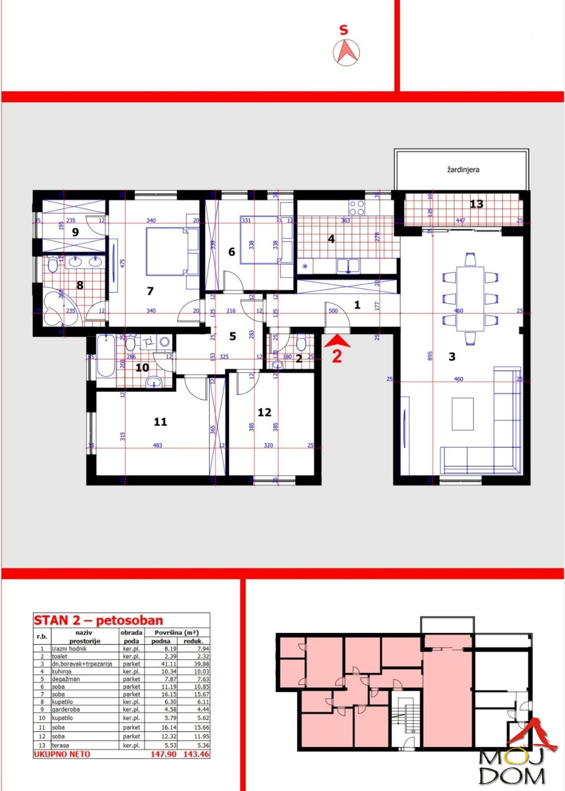 Stan,SREMSKA KAMENICA,POPOVICA,kv: 143, € 325100, ID: 1027384