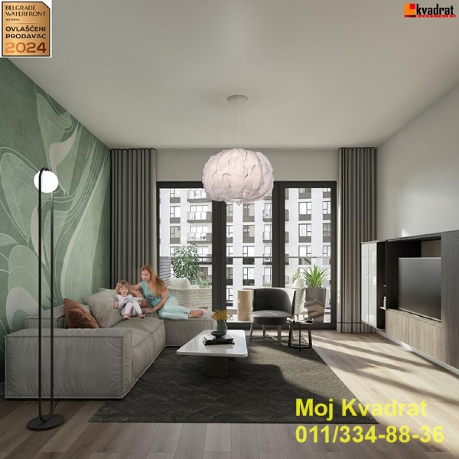 Savski venac, Beograd na vodi - BW King's Park Residence, 157m2 - trostrano orijentisan - BEZ PROVIZIJE ZA KUPCE!