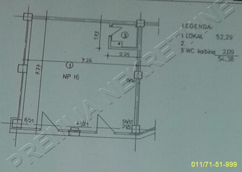 2.0, YUBC, Bulevar Mihajla Pupina, 96,5m2