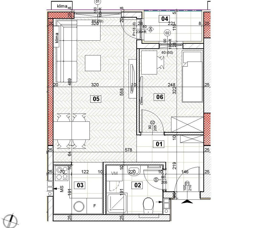 Stan,NOVI SAD,NOVO NASELJE,kv: 39.09, € 78500, ID: 1037707