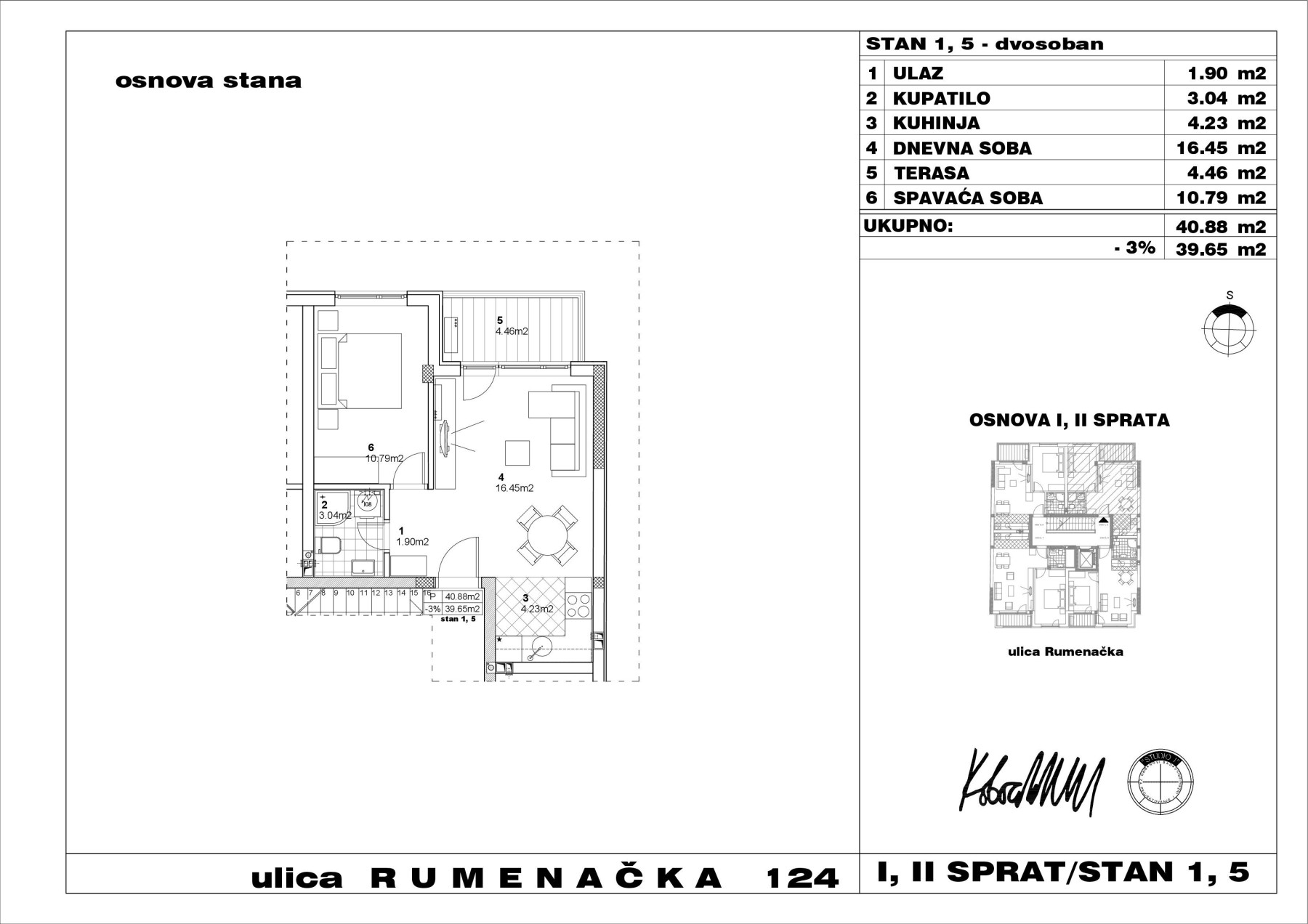 Stan,NOVI SAD,NOVA DETELINARA,kv: 39.65, € 98000, ID: 1038702