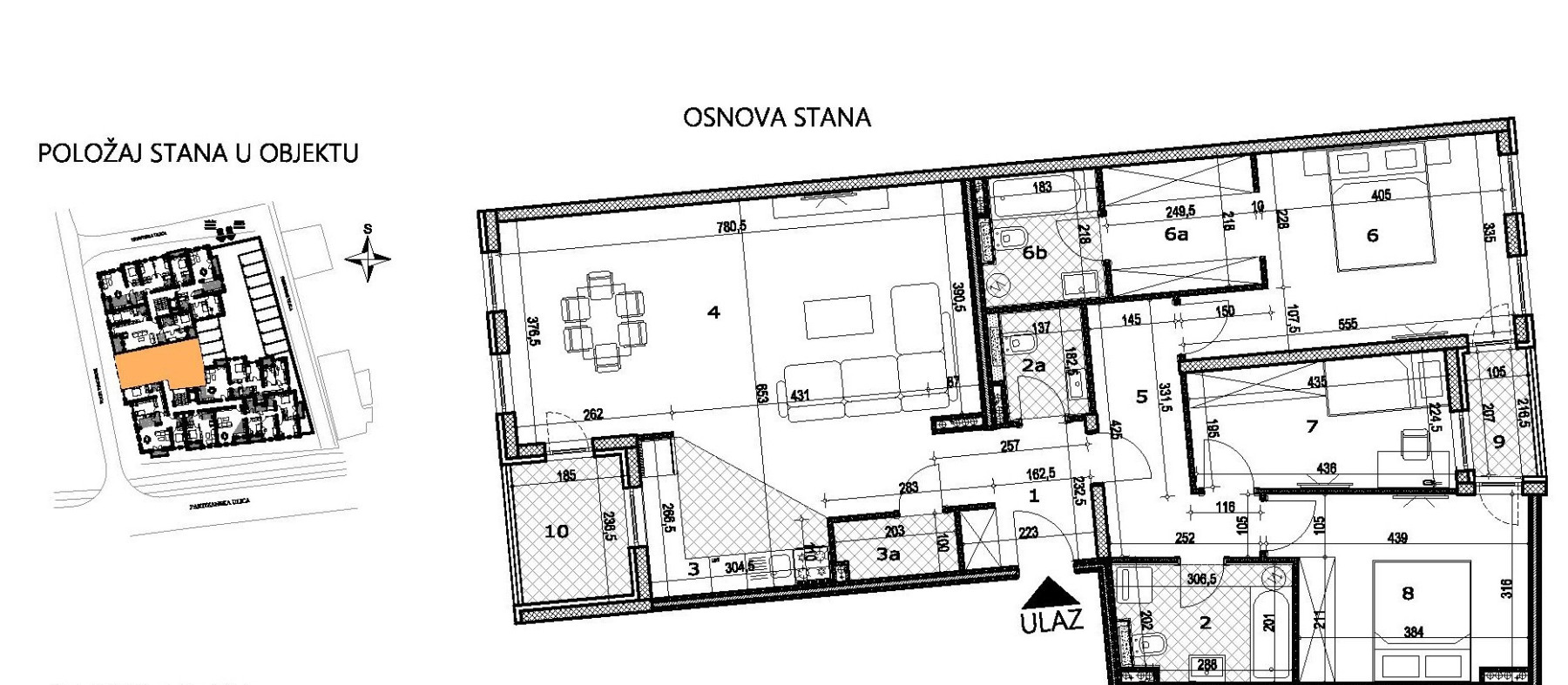 Stan,NOVI SAD,SALAJKA,kv: 117.32, € 253800, ID: 1038940