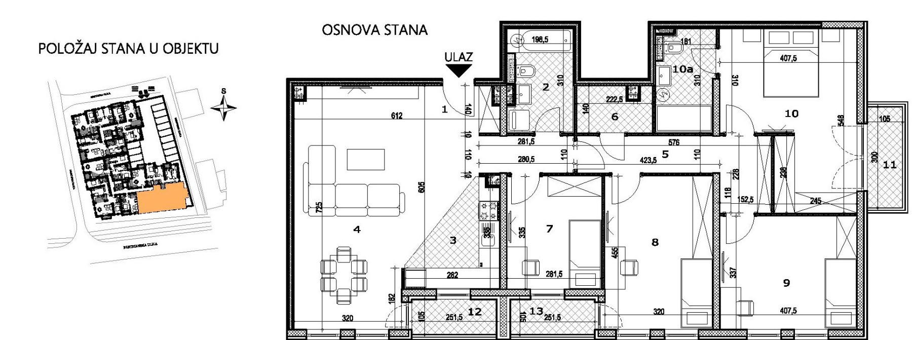 Stan,NOVI SAD,SALAJKA,kv: 129.20, € 279500, ID: 1038943