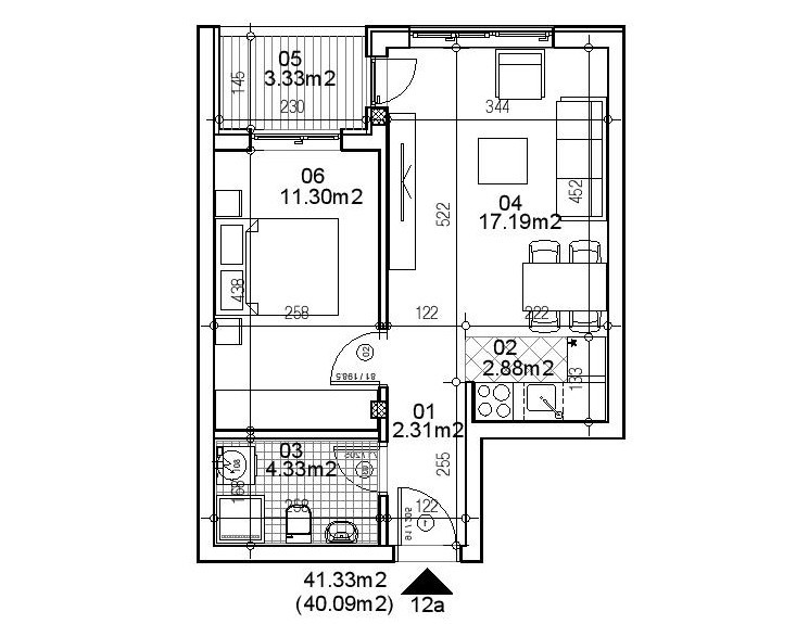 Stan,NOVI SAD,TELEP,kv: 39.43, € 85300, ID: 1039687