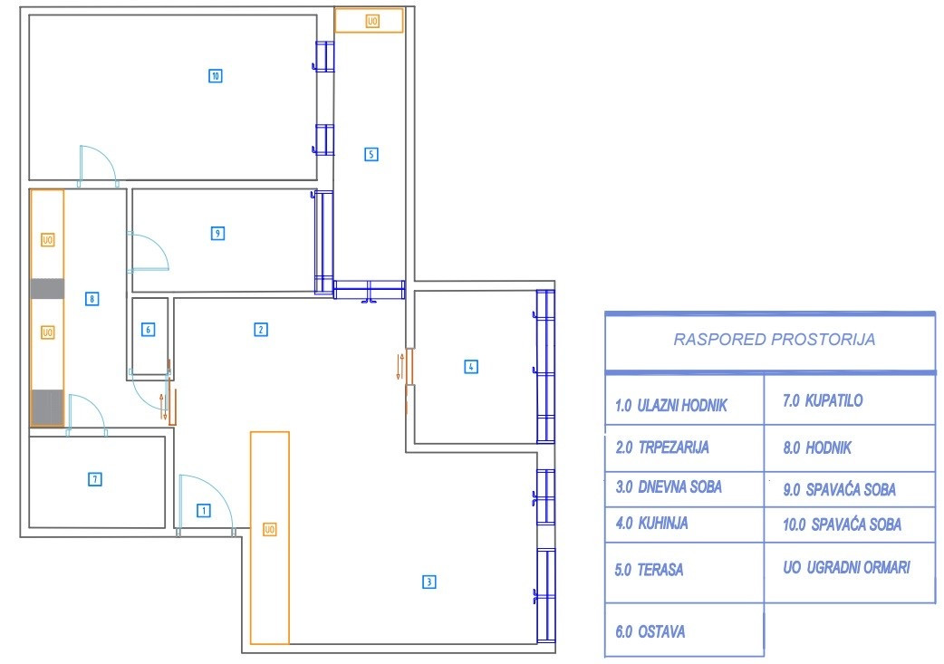 Stan,NOVI SAD,STANICA,kv: 69.00, € 161700, ID: 1040321