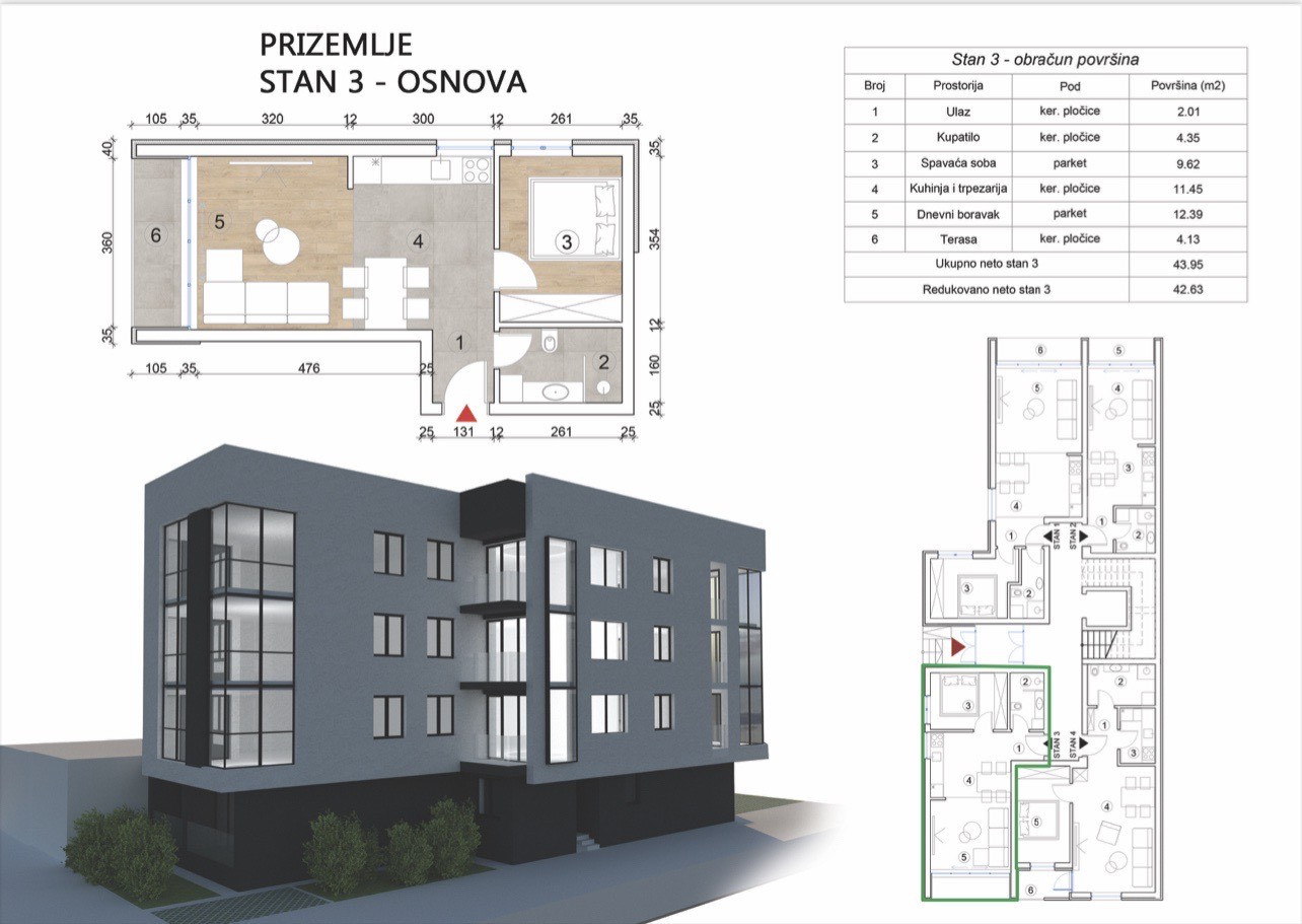 Stan,NOVI SAD,TELEP,kv: 42.63, € 92200, ID: 1040336